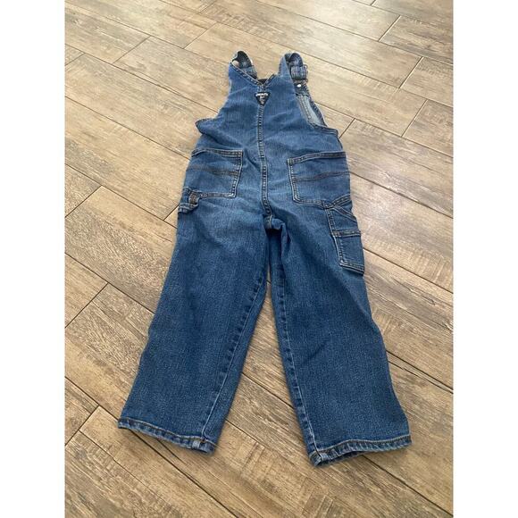 OshKosh B'gosh Kids Blue Toddler Vestbak Dungarees Overalls Jeans Size 5T - Picture 8 of 9